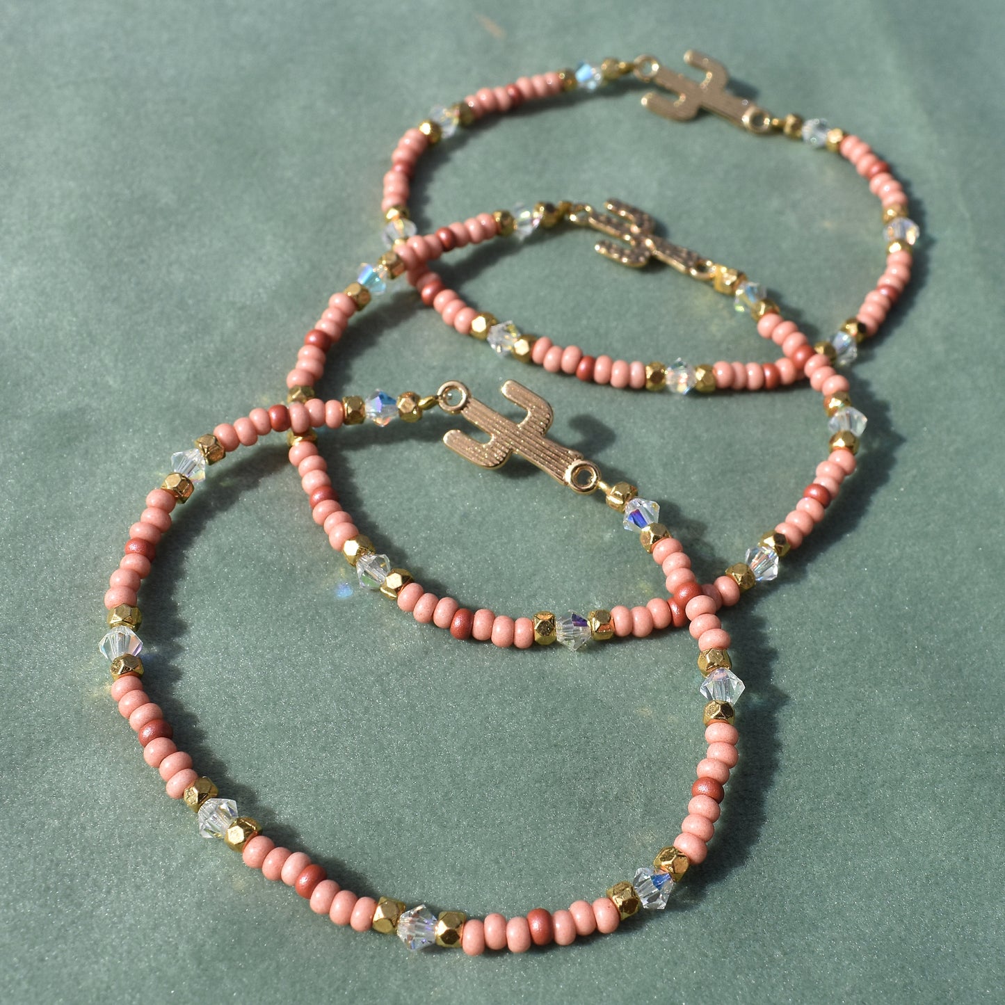 pink sugar cactus bracelet